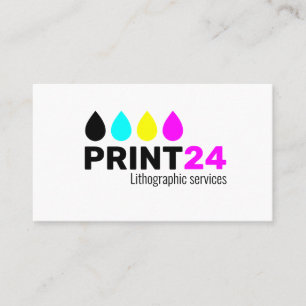 Lithographic printer business card