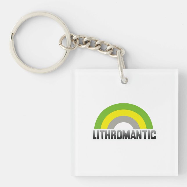 Lithromantic Pride Keychain (Front)