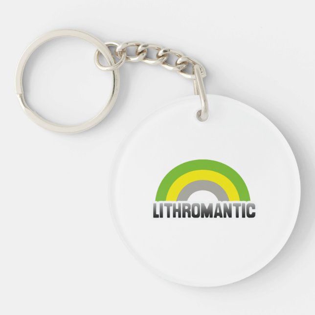 Lithromantic Pride Keychain (Front)
