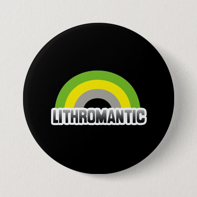Lithromantic Pride Pinback Button (Front)