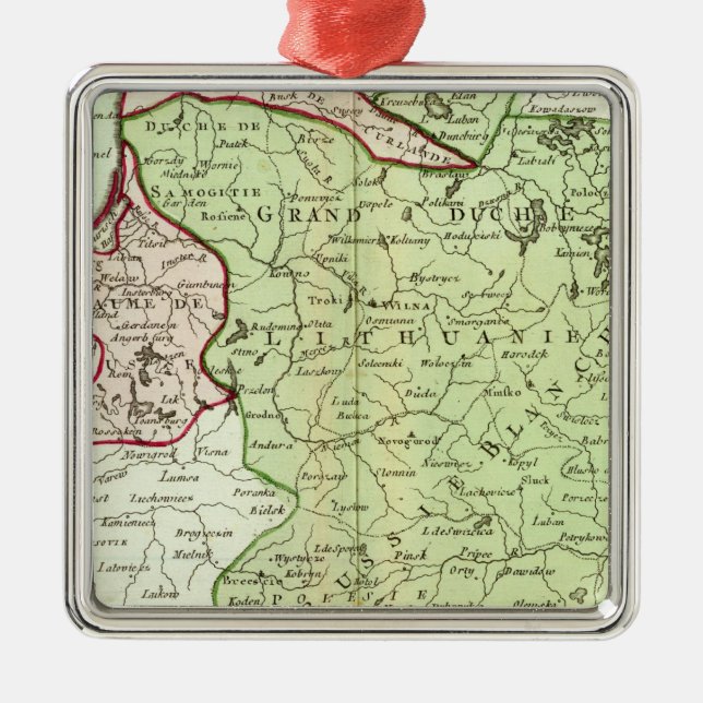 Lithuania, Belarus Metal Ornament (Front)