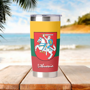 Lithuania bottle, patriotic Lithuanian Flag Insulated Tumbler