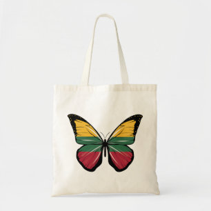 Lithuania Butterfly Flag Tote Bag