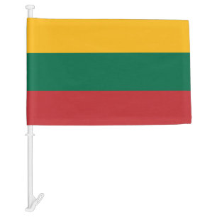 Lithuania Car Flag