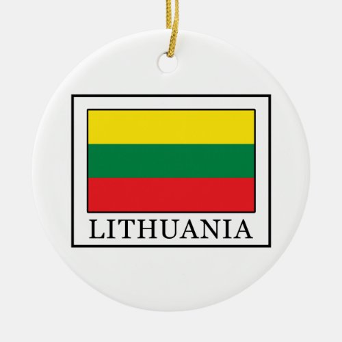 Lithuania Ceramic Ornament