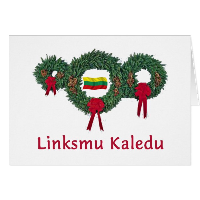 Lithuania Christmas 2 Greeting Card