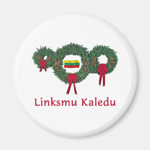Lithuania Christmas 2 Magnet