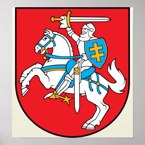 Lithuania Coat of Arms detail Poster