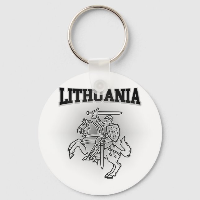 Lithuania Coat of Arms Keychain (Front)