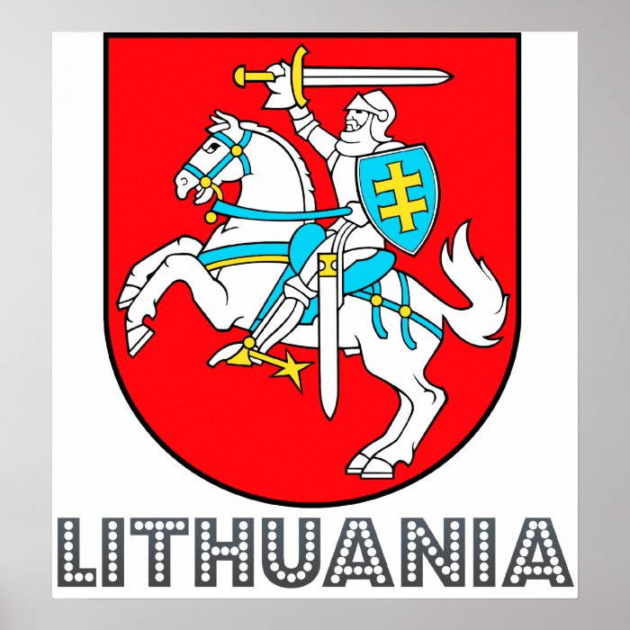 Lithuania Coat of Arms Print