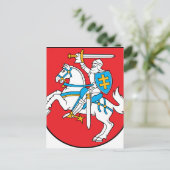 Lithuania Emblem - Coat of arms - Lietuvos Herbas Postcard (Standing Front)