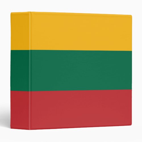 Lithuania Flag 3 Ring Binder