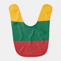 Lithuania flag baby bib