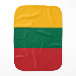 Lithuania flag baby burp cloth