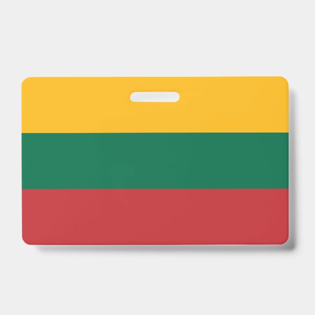 Lithuania Flag Badge (Front)