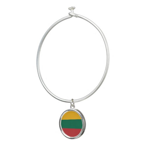 Lithuania flag bangle bracelet