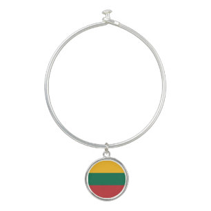 Lithuania Flag Bangle Bracelet
