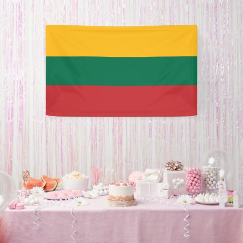 Lithuania flag banner