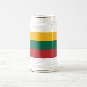 Lithuania Flag Beer Stein