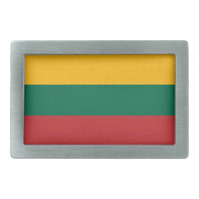 Lithuania Flag Belt Buckle (Front)