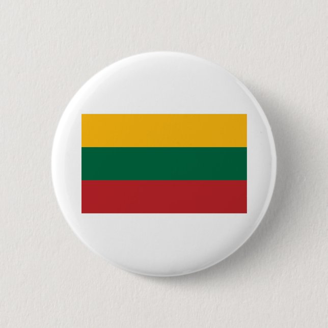 Lithuania Flag Button (Front)