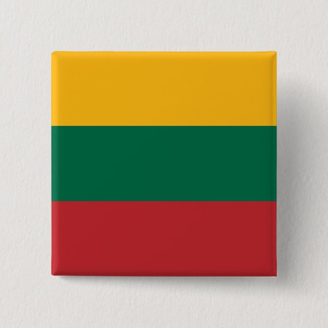 Lithuania Flag Button (Front)