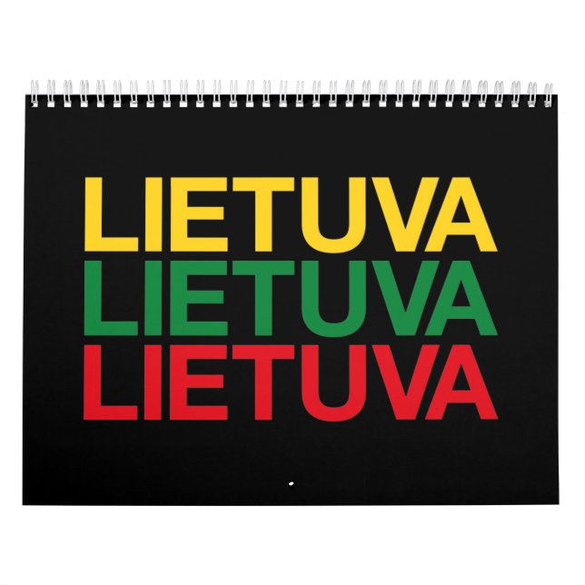 LITHUANIA Flag Calendar (Cover)