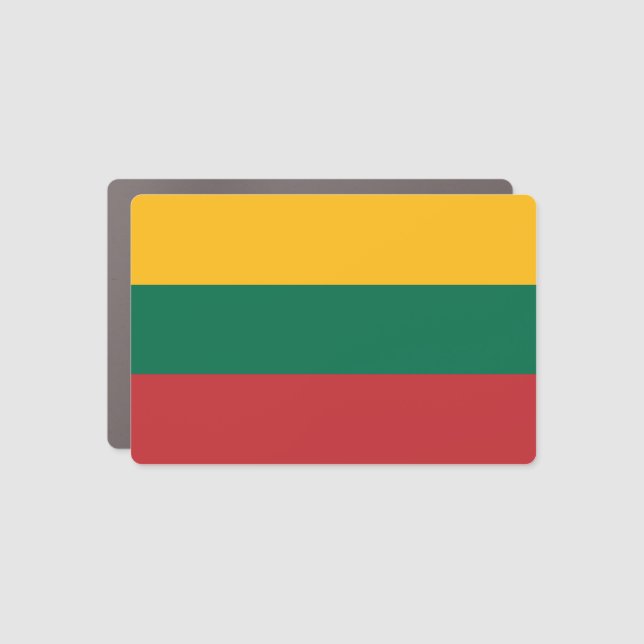Lithuania Flag Car Magnet (Front)