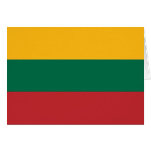Lithuania Flag Cards (Front Horizontal)