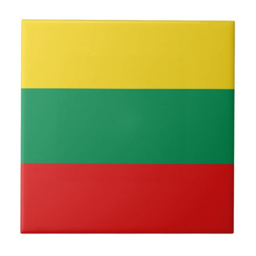 Lithuania Flag Ceramic Tile
