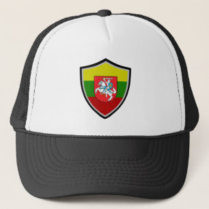 Lithuania flag-coat arms trucker hat