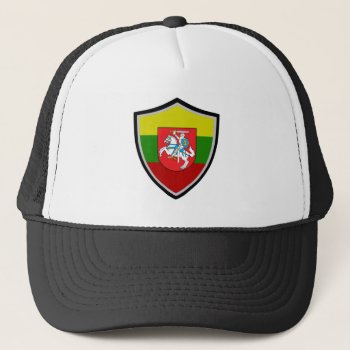 Lithuania Flag-coat Arms Trucker Hat by Pir1900 at Zazzle
