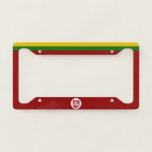 Lithuania Flag-coat Of Arms License Plate Frame at Zazzle