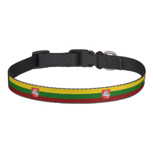 Lithuania flag-coat of arms pet collar