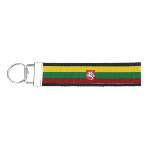 Lithuania flag_coat of arms        wrist keychain