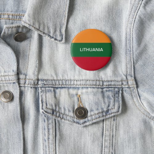 Lithuania flag custom round button