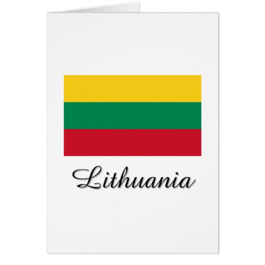 Lithuania Flag Design Cards (Front)