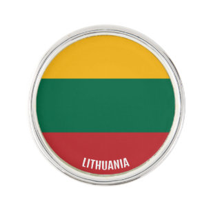 Lithuania Flag Elegant Patriotic Lapel Pin