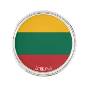 Lithuania Flag Elegant Patriotic Lapel Pin