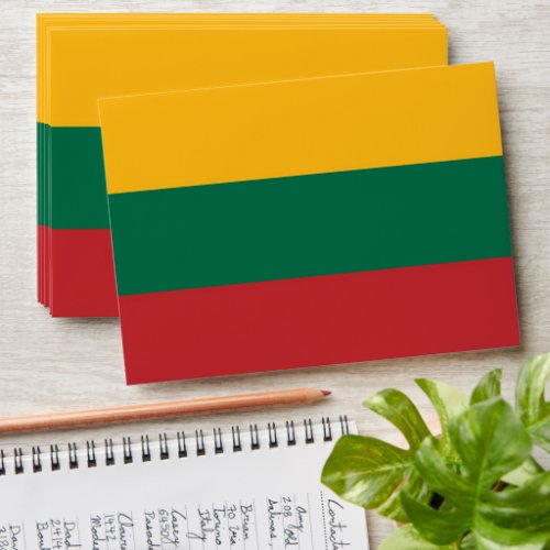 Lithuania flag envelope