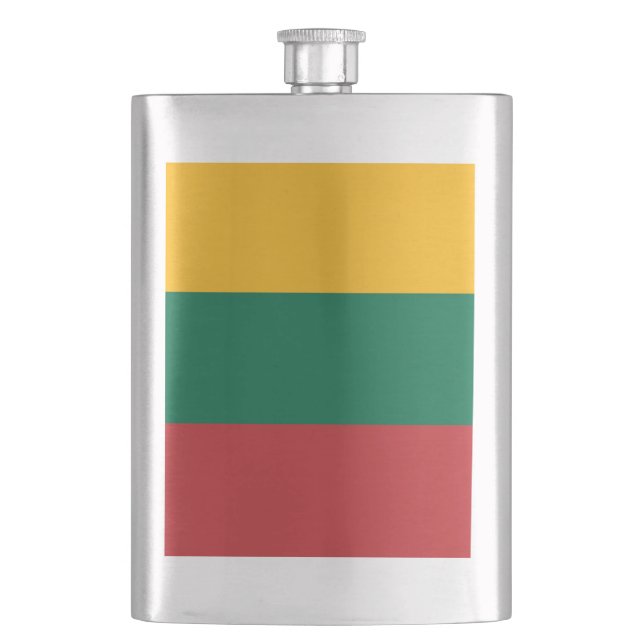 Lithuania flag flask (Front)