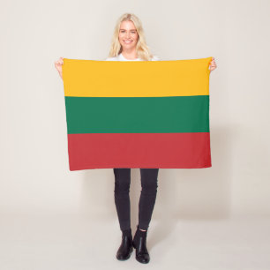 Lithuania Flag Fleece Blanket