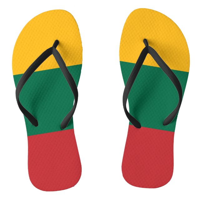 Lithuania Flag Flip Flops (Footbed)