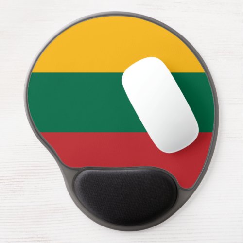 Lithuania flag gel mouse pad
