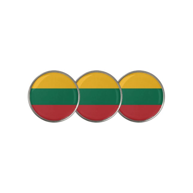 Lithuania flag golf ball marker (3 Up)