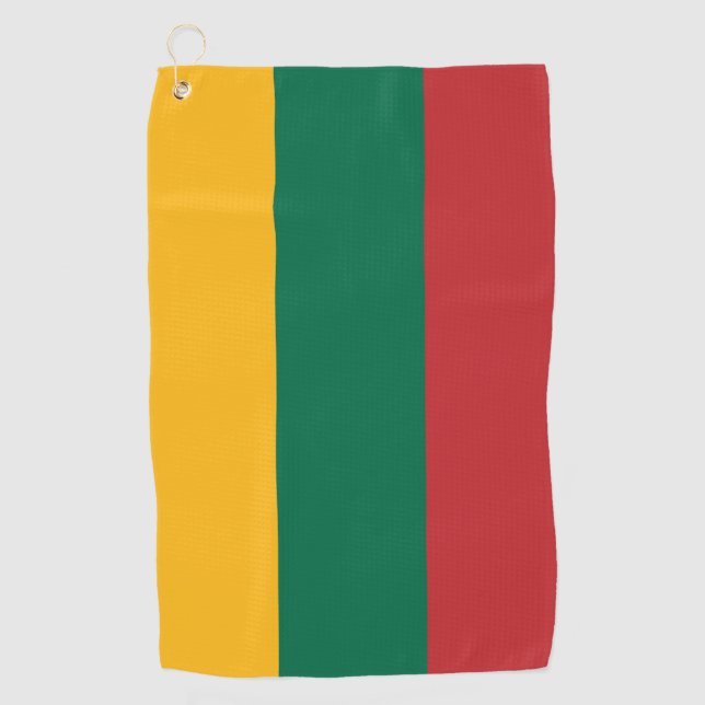 Lithuania Flag Golf Towel (Front)