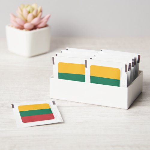 Lithuania flag hand sanitizer packet