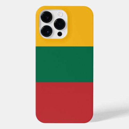 Lithuania flag iPhone 14 pro max case