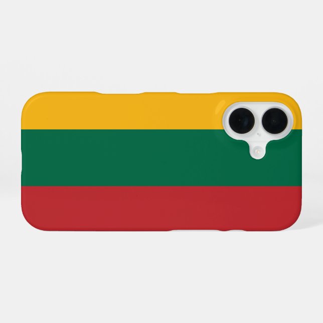 Lithuania Flag iPhone Case (Back Horizontal)