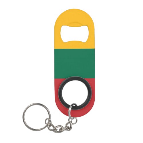 Lithuania flag keychain bottle opener